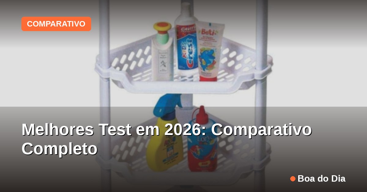 Capa: Melhores Test em 2026: Comparativo Completo