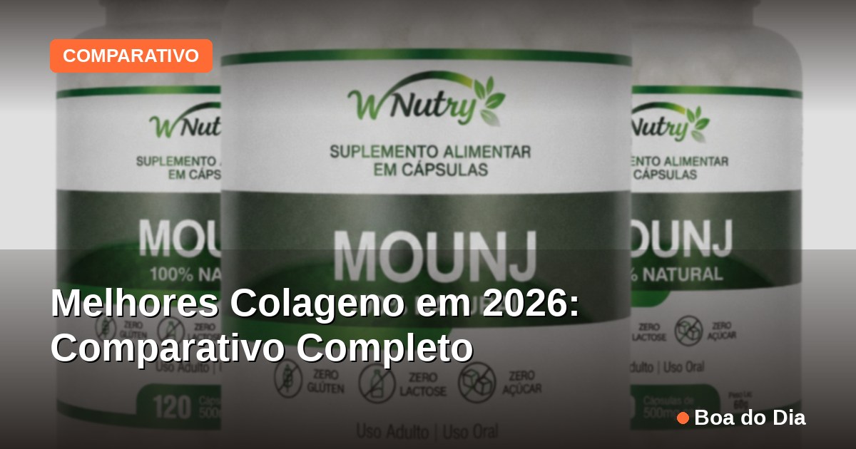 Capa: Melhores Colageno em 2026: Comparativo Completo